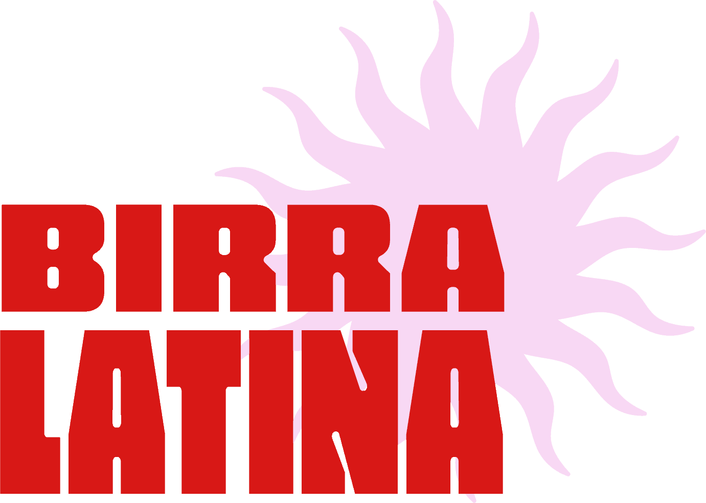 Imagen de la colección Footer Collection con el logo de Birra Latina en colores rojo y morado.