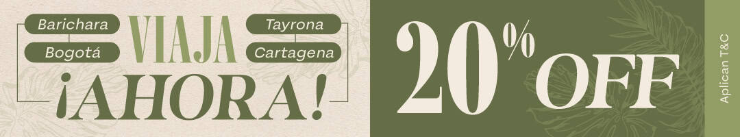 Una oferta especial para reservar tu estadía en nuestros hoteles boutique y hostels en Colombia. Aprovecha esta promoción y disfruta de una experiencia única en nuestros destinos.